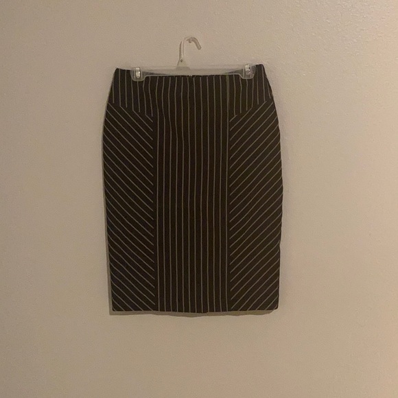 Pinstripe Pencil Skirt - Picture 1 of 3